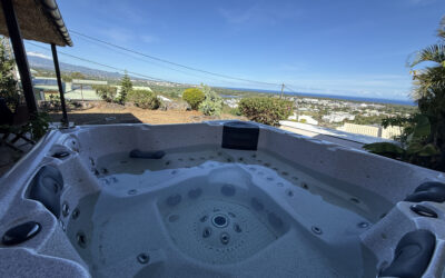 A louer maison T4  vue mer Jacuzzi à l&rsquo;étang salé les hauts.
